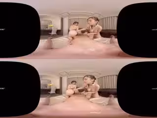 #TB3D [DSVR-106] 【VR】笹倉杏Hカップ、篠田ゆうFカップ ヌルテカになった卑猥な身體を目の前で堪能する密著囁き淫語たっぷりキスローションエ