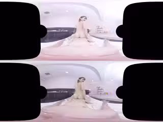 #TB3D 可愛い美乳金髪マッサージ美女が素股で擦りつけて乳を揺らすVR