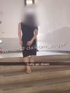 ✿高能預警✿ 最美韓國TS逆天顏值公主極品閨蜜▌Sugar▌小區樓道露出別樣刺激 肉棒異常興奮 頂凸性感長裙