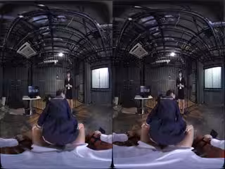 #LR3D ミニスカ制服美少女が牢獄でエッチに跨って恥ずかしい騎乘位してくれるVR