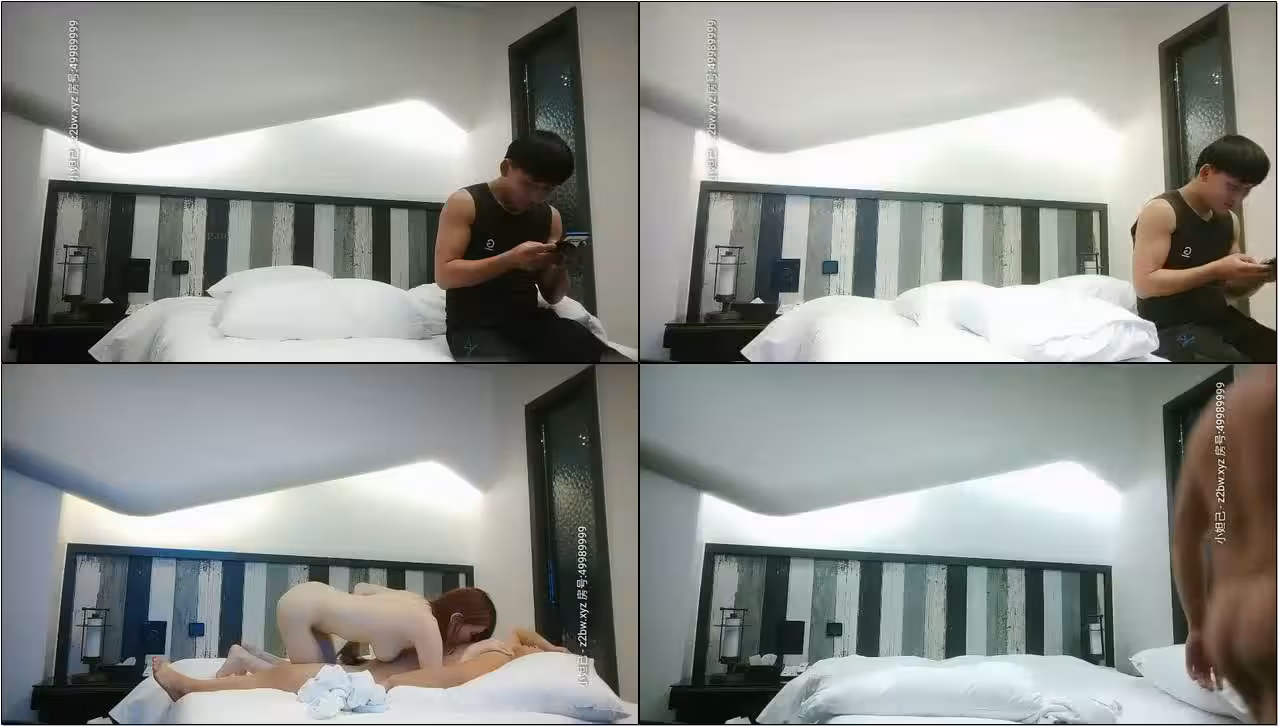 約個韓國妹子啪啪，皮膚白皙上位騎坐
