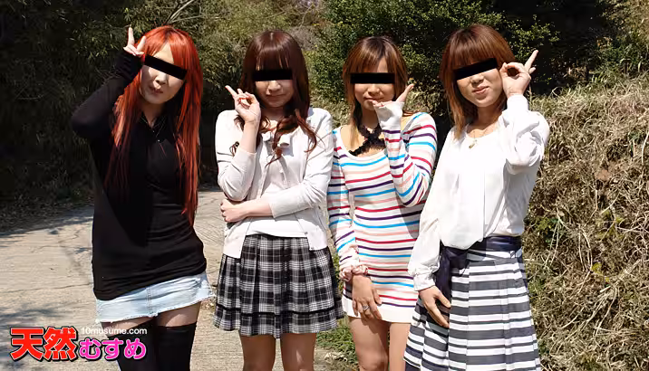 mu _ 天然娘４人 パイパンツアー　　〜剃毛編〜