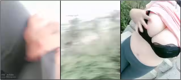 微博巨乳玩家SALLY白白球在公園露出自拍