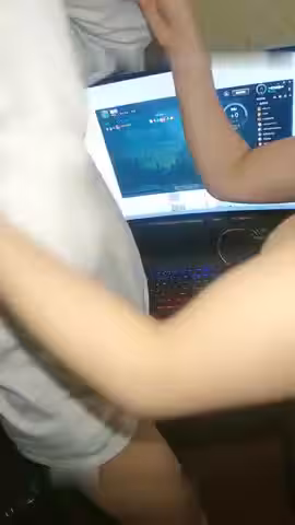 STP18005 爆裂黑絲女神今晚玩刺激 網吧包房玩3P 電腦椅上輪著操小騷貨 叫的這麼浪不怕被聽到？ new
