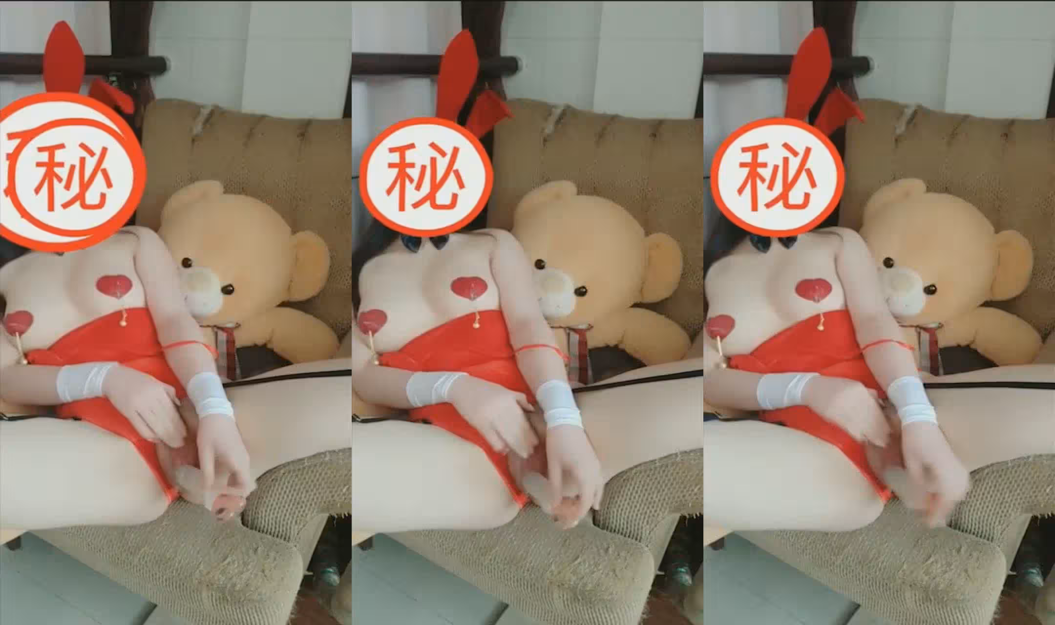 最新網紅少女惡犬大尺度VIP版作品之白絲網襪紅色兔女郎後X姿勢 粉穴呻吟 原版私拍49P 高清720P原版無水印