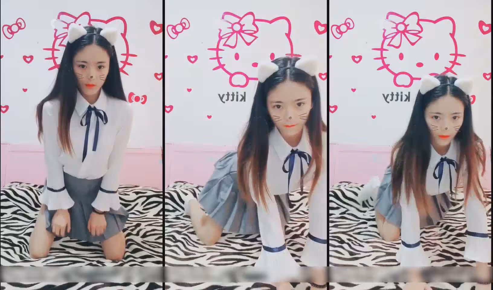 火爆的網紅鹿少女清純學妹制服誘惑 露臉完整版