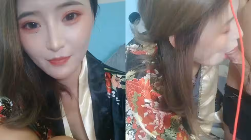 少婦身穿中國風水衣嫵媚誘惑 體驗肉棒與跳蛋的雙重快樂
