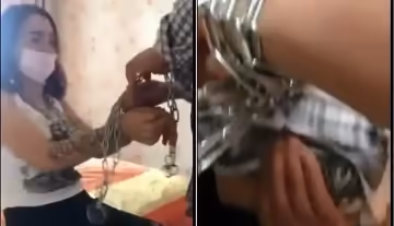 主播福利情景剧儿媳与爸爸铁链捆绑