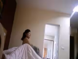 青春氣息很濃扎著馬尾辮子的露臉眼鏡妹與四眼男友賓館開房啪啪啪1