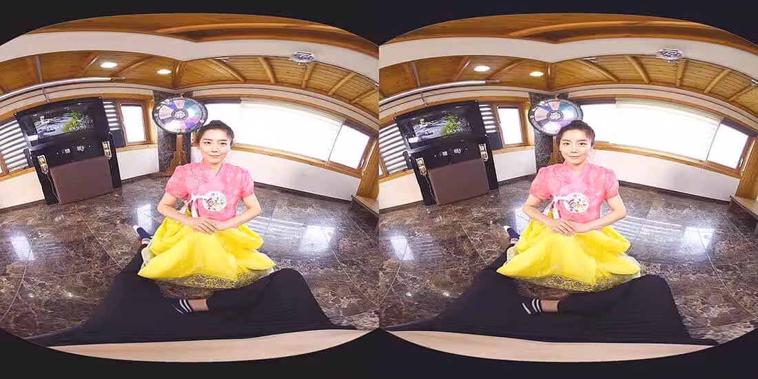 稀有精品,韓國VR劇情19禁視訊,身著民族服飾的美乳精靈足交啪啪