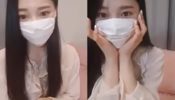 [韓國] 口罩主播揉奶爽一波~就算小小的也是有大大的力量~