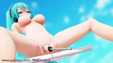 MMDR18初音使用魔術手進行暴露自慰的3D福利