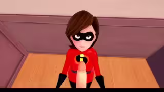[3D超肉感] 爆乳人妻の尻狂亂後入！超人総動員同人版強制中出