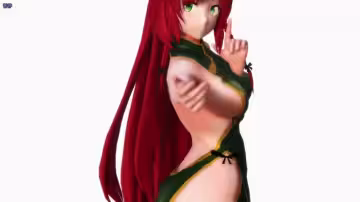 MMD東方宅舞紅美鈴旗袍