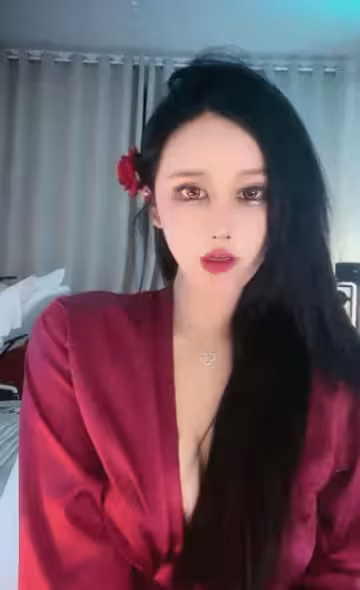 極品網紅女神奶油肌誘惑！性感睡衣大紅唇，大肥臀特寫掰開嫩穴，無毛騷穴套弄假屌瘋狂騎乘