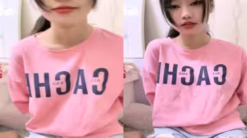 牛仔短褲苗條小姐姐