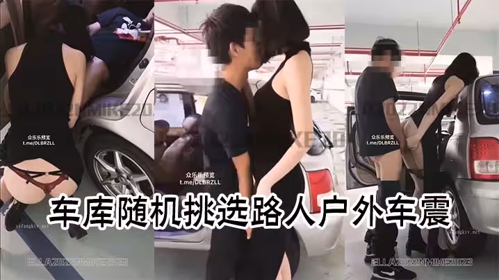 車庫隨機挑選路人戶外車震