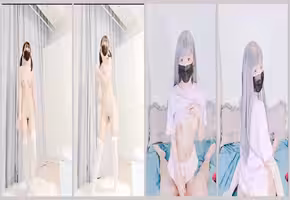 抖音萌妹子（白襪襪格羅丫）裸舞與粉絲乳交足交無套啪啪