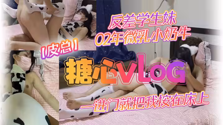 【皮總】反差學生妹02年微乳小奶牛_出租屋約操_一進門就把我按在床上吃雞吧_饑渴度五顆星