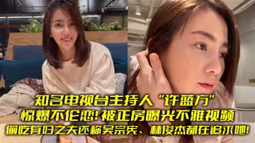 知名電視台.主持人驚爆.不倫戀.偷吃有婦.之夫還稱吳.宗憲林俊.傑都在.追求她被正房.曝光不雅視.頻