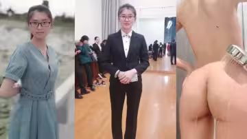 華南農業大學高挑眼鏡妹【李於妍】考上研究生後分手，自拍視頻被男友曝光流出