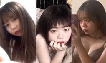 網調微坦小母狗，雖然不是處但是沒被男人操過，小逼微微一模就流淫水實在太嫩了