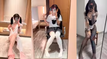 雙馬尾符文精神小妹，身材嬌小卻野性十足與男友做愛視頻刺激流出