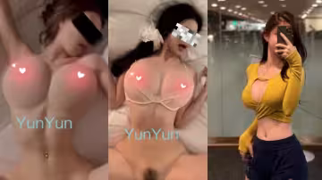 推特巨乳女神【云云是我呀】超級大奶晃的挪不開眼，黃金比例身材完美炮架子