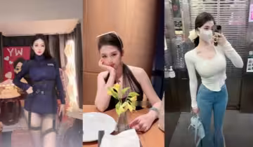 抖音巨乳長腿女神【小瑩子是湯圓媽】百萬粉絲女網友，表面賢妻良母背地卻是性癮母狗