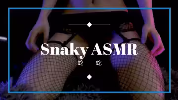 中文asmr.蛇蛇助眠漁網弔帶襪手指鉤纏玩弄絲襪手套按摩