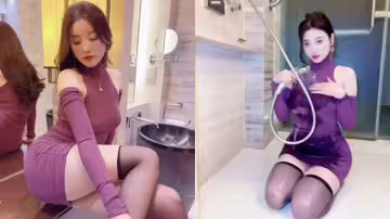 美艷女神楊晨晨最新洗浴激情私拍無內真空揉穴揉胸凸點 花灑噴頭對著BB的