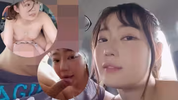 大眼睛！又小又軟又可愛！147公分關西迷你辣妹在車裡亂搞生操，感覺很好，精子飛得太多了