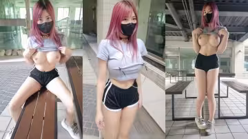 小小Q羞恥露出，好熱的下午，激凸與隔衣乳夾