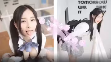 JVID超顏值SSS級女神婕咪！制服學妹跪胯下求學長抽插，浪叫狂操