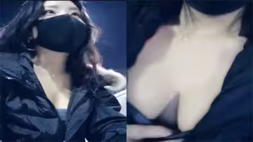寒冬慾火難耐！風騷小姐姐主動勾搭野漢子，小樹林激戰高潮迭起