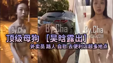 頂級母狗 【吳晗露出】 外賣員 路人 自慰 去便利店超多地點