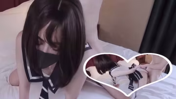 JK過膝長筒白襪大長腿美少女，表面乖巧的萌妹子背地裡是個小騷貨