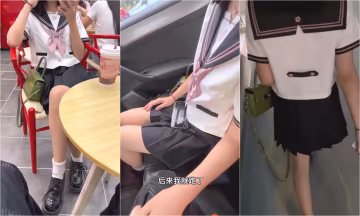 暑假極品學妹特意穿新買水手服求操，JK服下挨干浪叫騷出水！