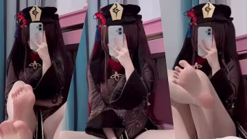 抖音小小蘇ASMR 原神胡桃裸足淫語模擬足交