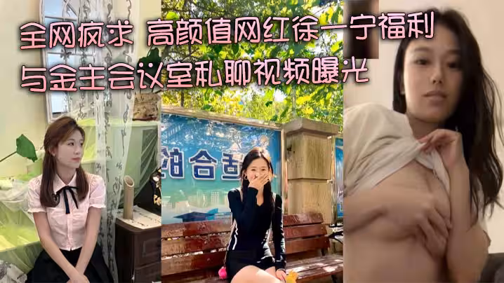 全网疯求 高颜值网红徐一宁福利 与金主会议室私聊视频曝光