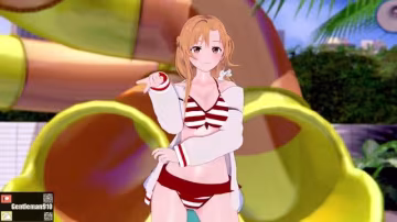 淫亂痴女結城明日奈與紺野木綿極上中出，SAO同人巧克力奶油Play