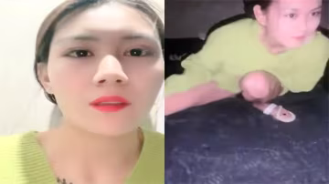 極品顏值風騷妹子深夜小區樓頂大膽露出