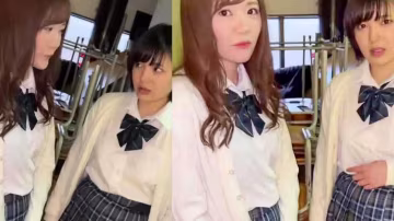 兩個JK萌妹子互舔側入呻吟嬌喘