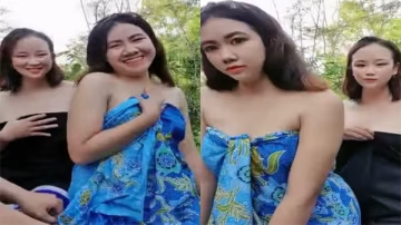 兩個饑渴騷貨被大哥騙進小樹林，扒光衣服輪流爆操，淫水橫流求饒不停