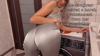 如果你不想做家務——吮吸雞巴。繼父性交繼女