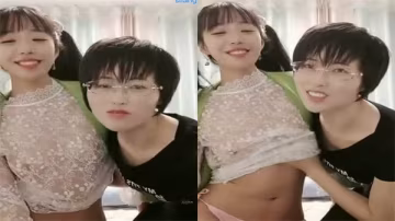 苗條眼鏡痴女舔穴玩弄 雙馬尾貧乳騷貨淫蕩侍奉