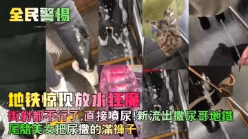 【全民警惕】地鐵驚現放水狂魔！街射都不行了，直接噴尿！新流出撒尿哥地鐵尾隨美女把尿撒的滿褲子！