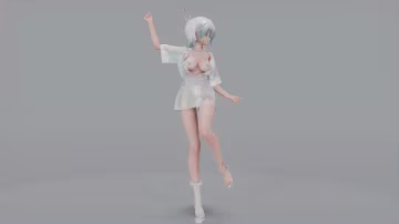 MMD21 和服真空言和極樂凈土 淫蕩舞姿爆乳誘惑