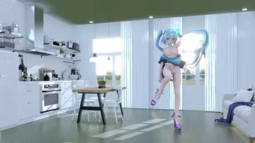 MMD23-001 初音未來被操到淫叫不止！雙馬尾女神淪陷在巨根抽插下