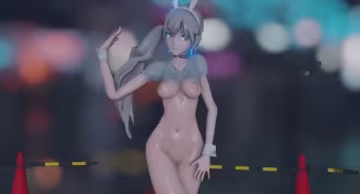 MMD虚拟歌姬诱惑舞姿，巨乳肉穴被猛烈贯穿内射